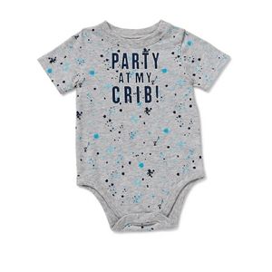 Baby boy " Party At My Crib" bodysuit
